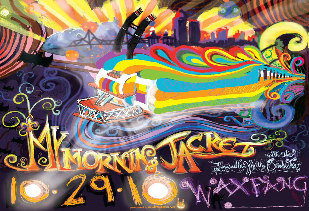 My Morning Jacket / Wax Fang YumYum Poster